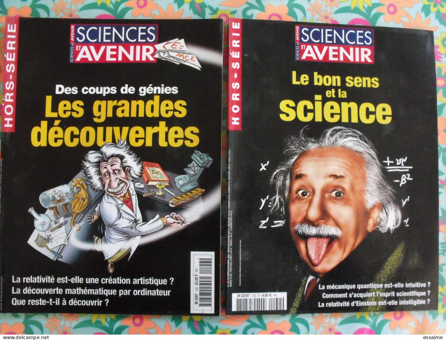 Lot De 7 Revues Science Et Avenir. 2001-2002. Cerveau Adn Rêves Freud Hubert Reeves Dopage - Wissenschaft