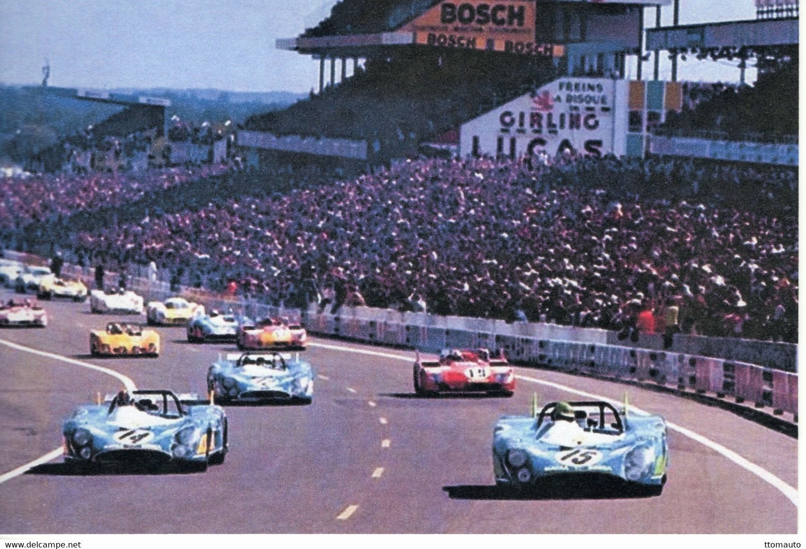 Equipe Matra-Simca MS 670  -  24 Heures Du Mans 1972  -  Pescarolo-Cevert-Beltoise  -  CPM - Le Mans