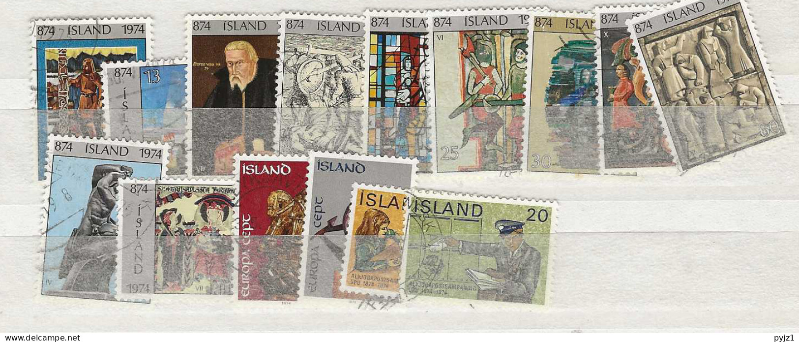 1974 USED Iceland, Year Collection - Used Stamps