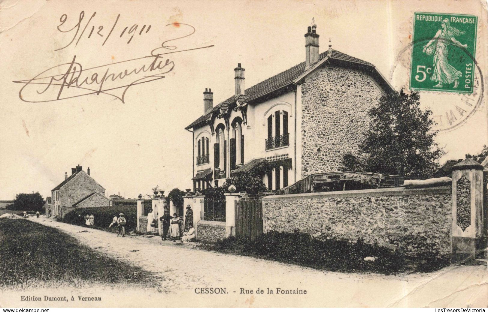 FRANCE - Cesson - Rue De La Fontaine - Animé - Carte Postale Ancienne - Cesson