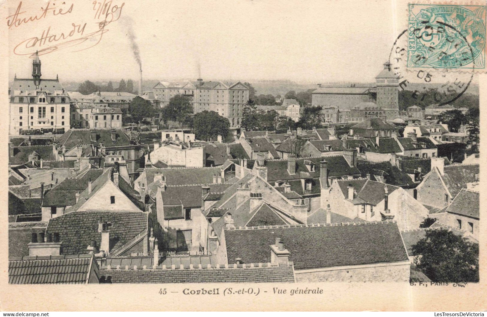 FRANCE - Corbeil-Essonnes - Vue Générale - Carte Postale Ancienne - Corbeil Essonnes