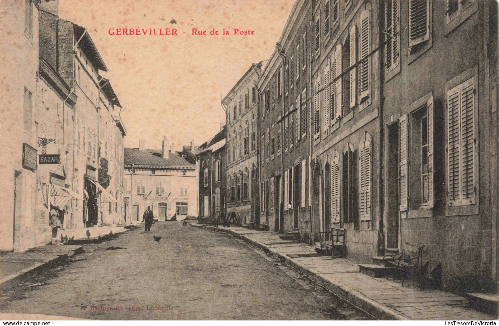 FRANCE - Gerbéviller - Rue De La Poste - Carte Postale Ancienne - Gerbeviller