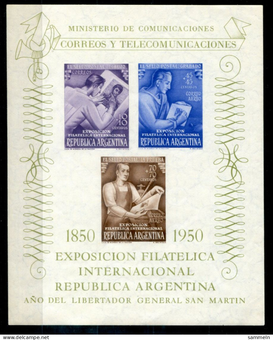 ARGENTINIEN Block 10, Bl.10 Mnh - General Jose De San Martin - ARGENTINA / ARGENTINE - Blokken & Velletjes