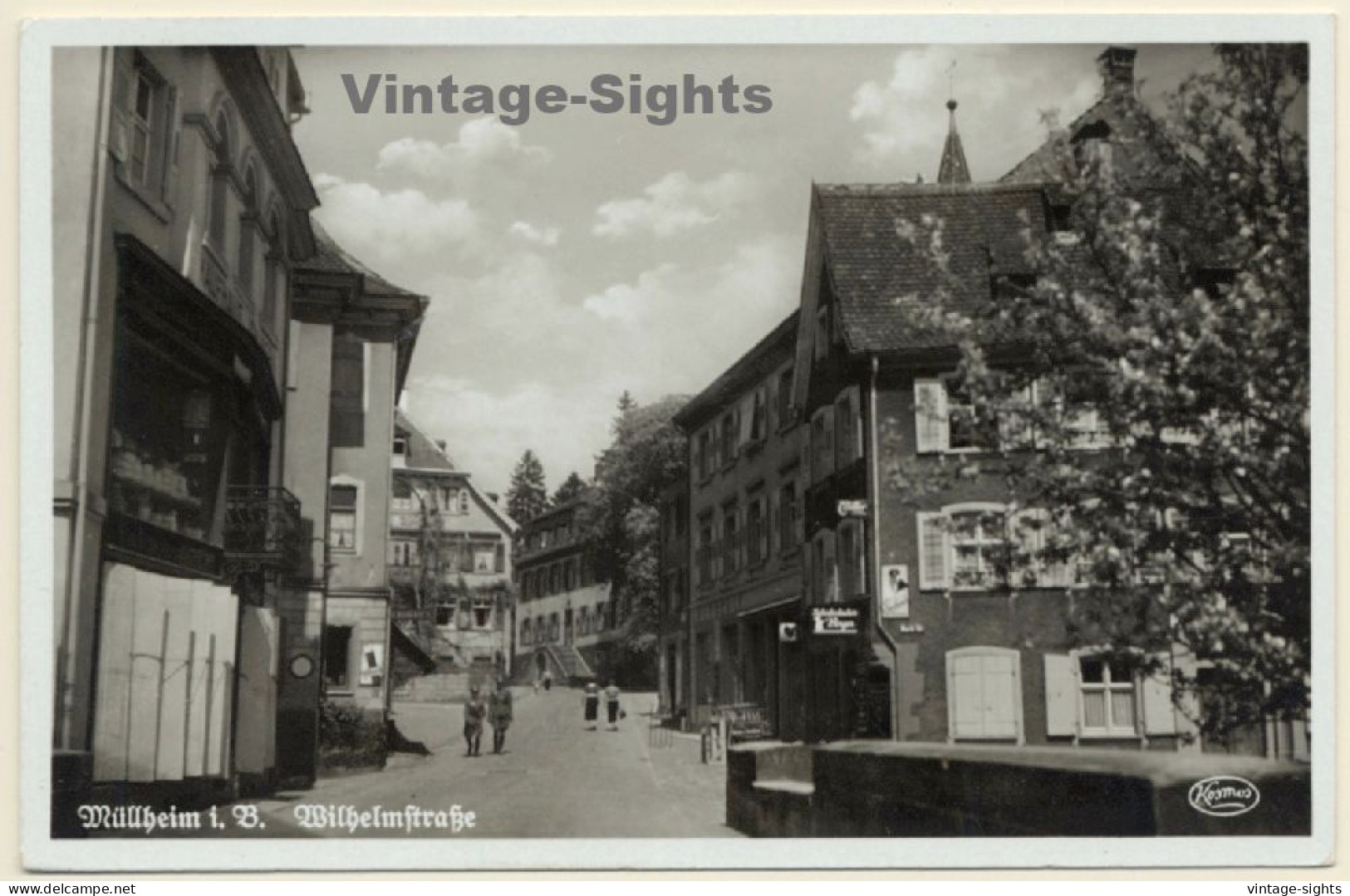 Müllheim In Baden / Germany: Wilhelmstraße (Vintage RPPC) - Müllheim