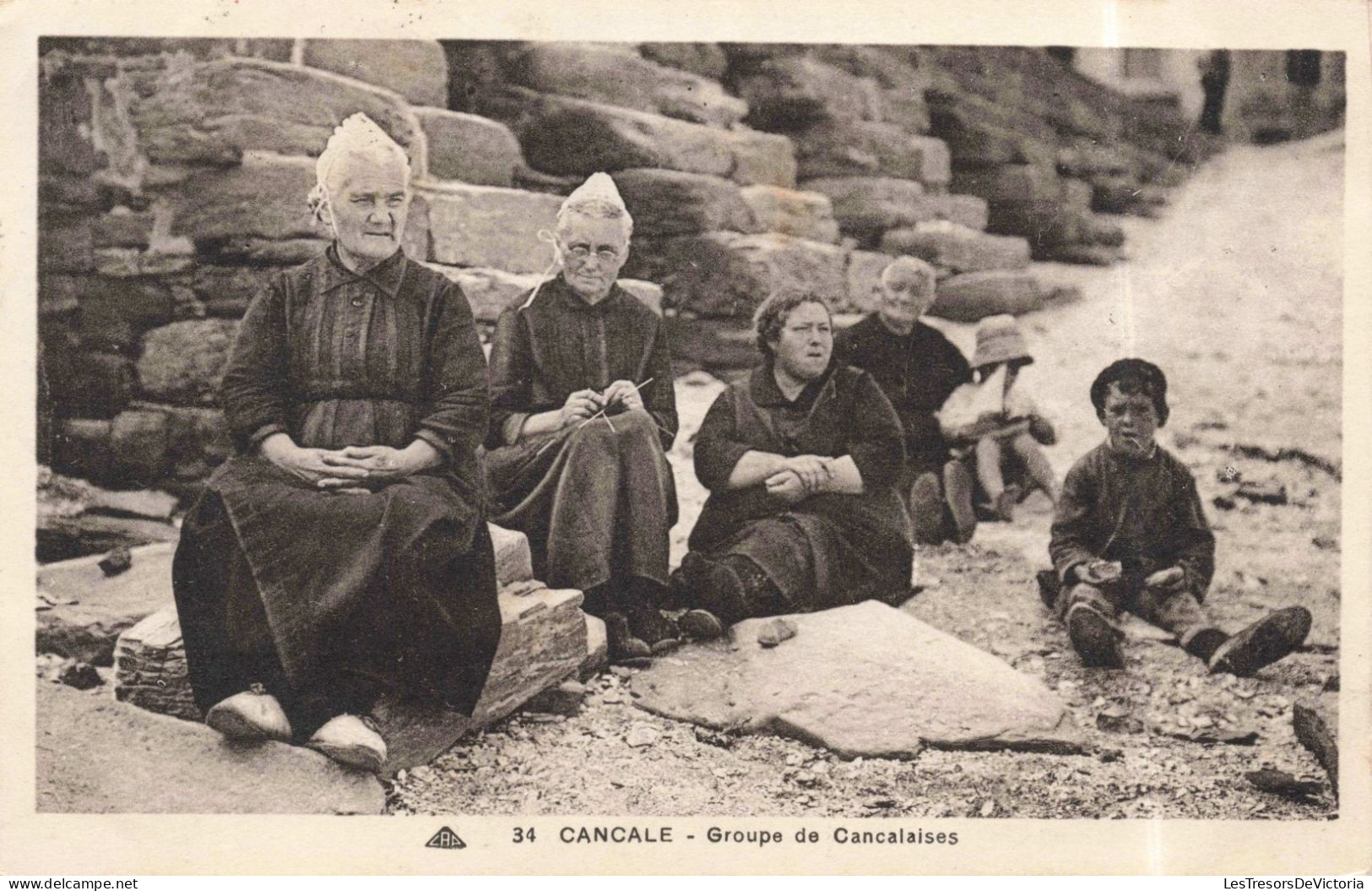 FRANCE - Cancale - Groupe De Cancalaises - Carte Postale Ancienne - Cancale