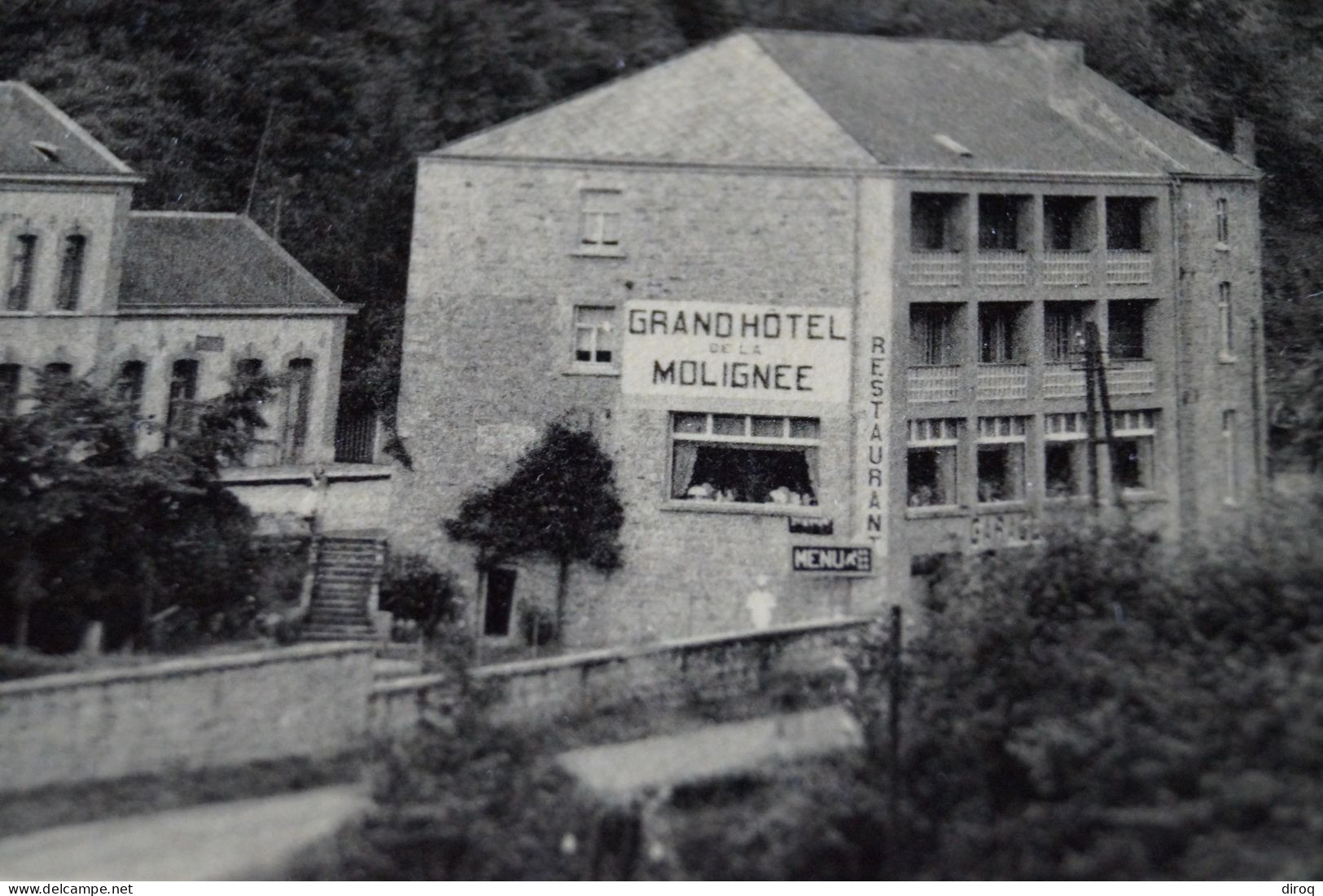 Belle Carte Ancienne, Falaën,l'hotel De La Molignée Et La Gare - Onhaye