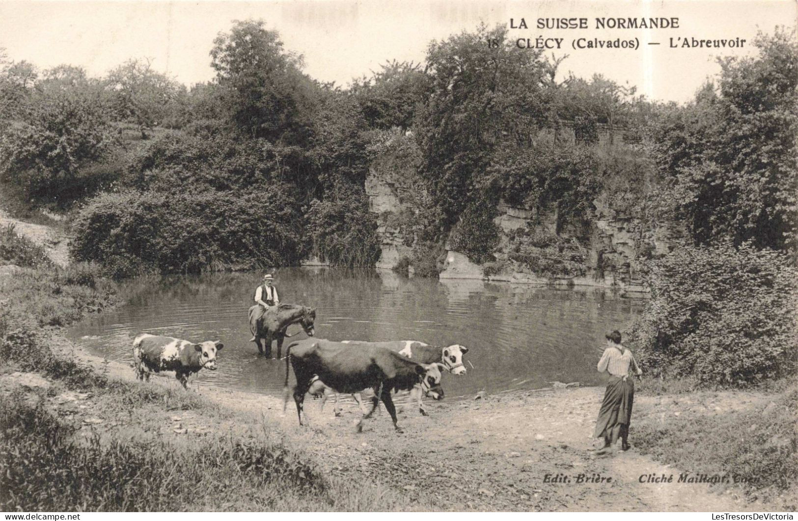 FRANCE - Calvados - Clécy - L'abreuvoir - La Suisse Normande - Carte Postale Ancienne - Clécy