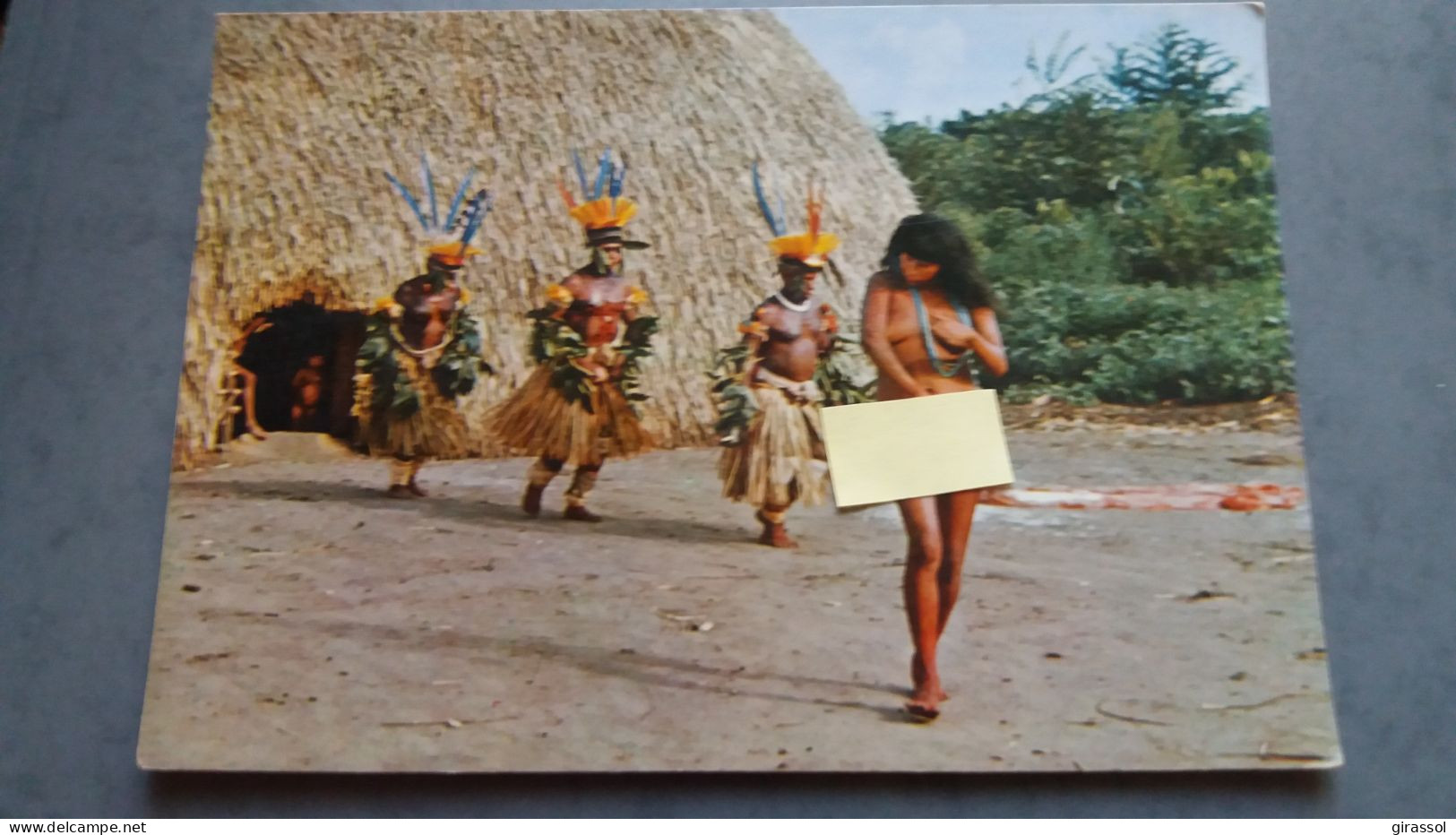 CPSM DANSE RITUELLE YAMARICUMA FEMMES SEINS NUS HOMME PARC XINGU AMERIQUE BRASIL BRESIL NATIVO AMAZONIE ETHNIQUE CULTURE - America