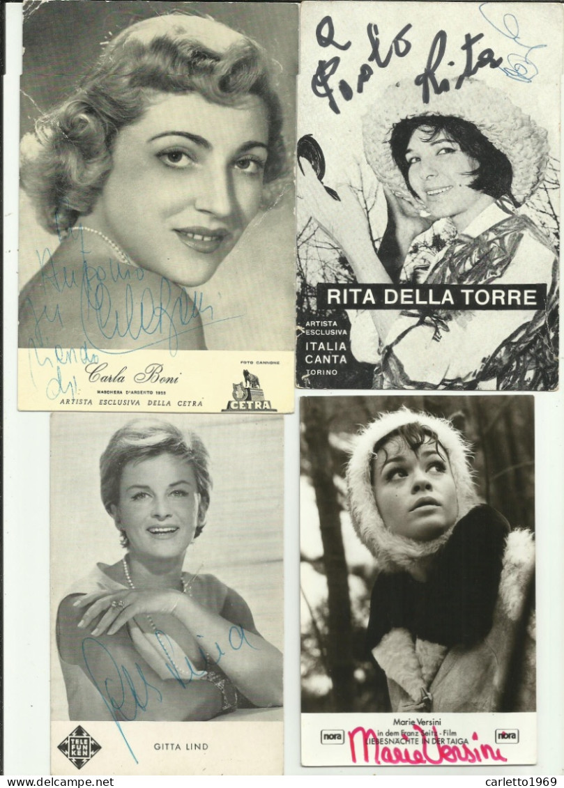 19 AUTOGRAFI  CANTANTI E ATTORI - Singers & Musicians