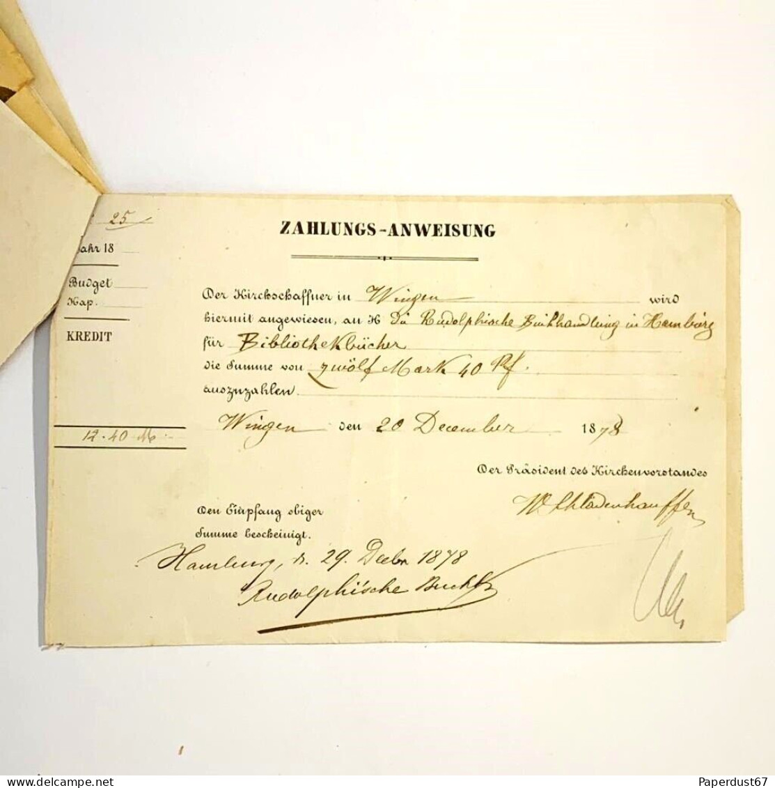 Zahlungsanweisung Money Orders Lot Of 30+ Antique Money Order 1878 Ephemera