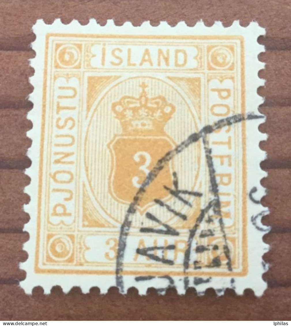 Island 1876 Dienst Gestempelt - Servizio