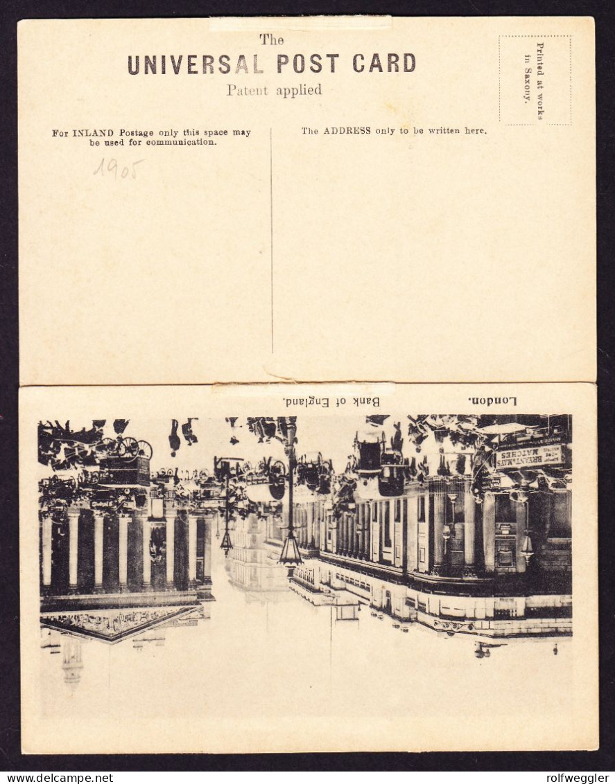 1905 Ungelaufene Falt AK: London Mit 12 Zusätzlichen Kleinen Bildern. - Hyde Park