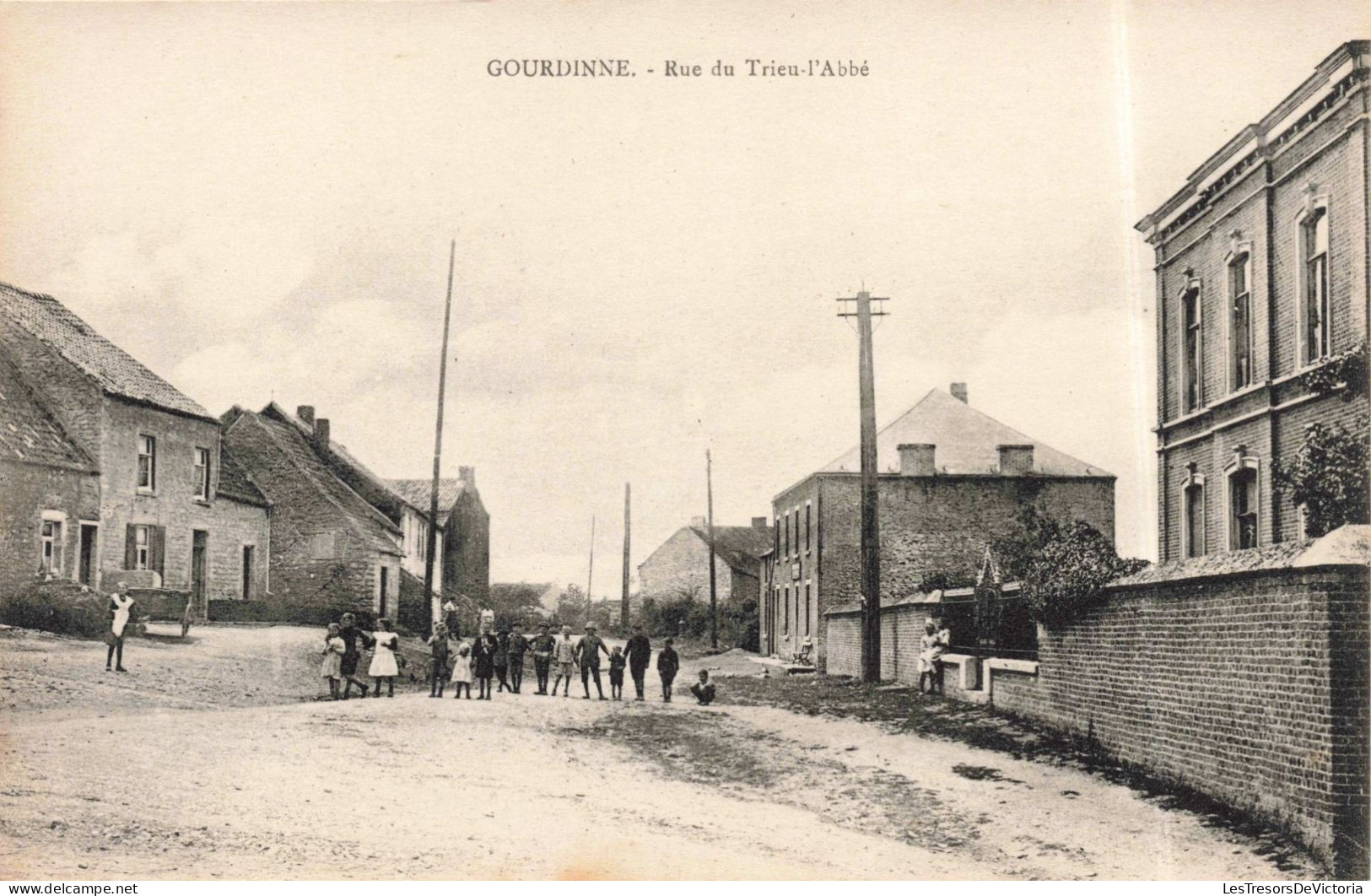 BELGIQUE - Gourdinne - Rue Du Trieu L'Abbé - Carte Postale Ancienne - Philippeville