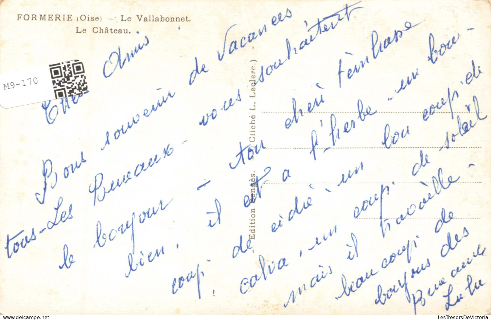 FRANCE - Formerie - Le Vallabonnet - Le Château - Carte Postale Ancienne - Formerie