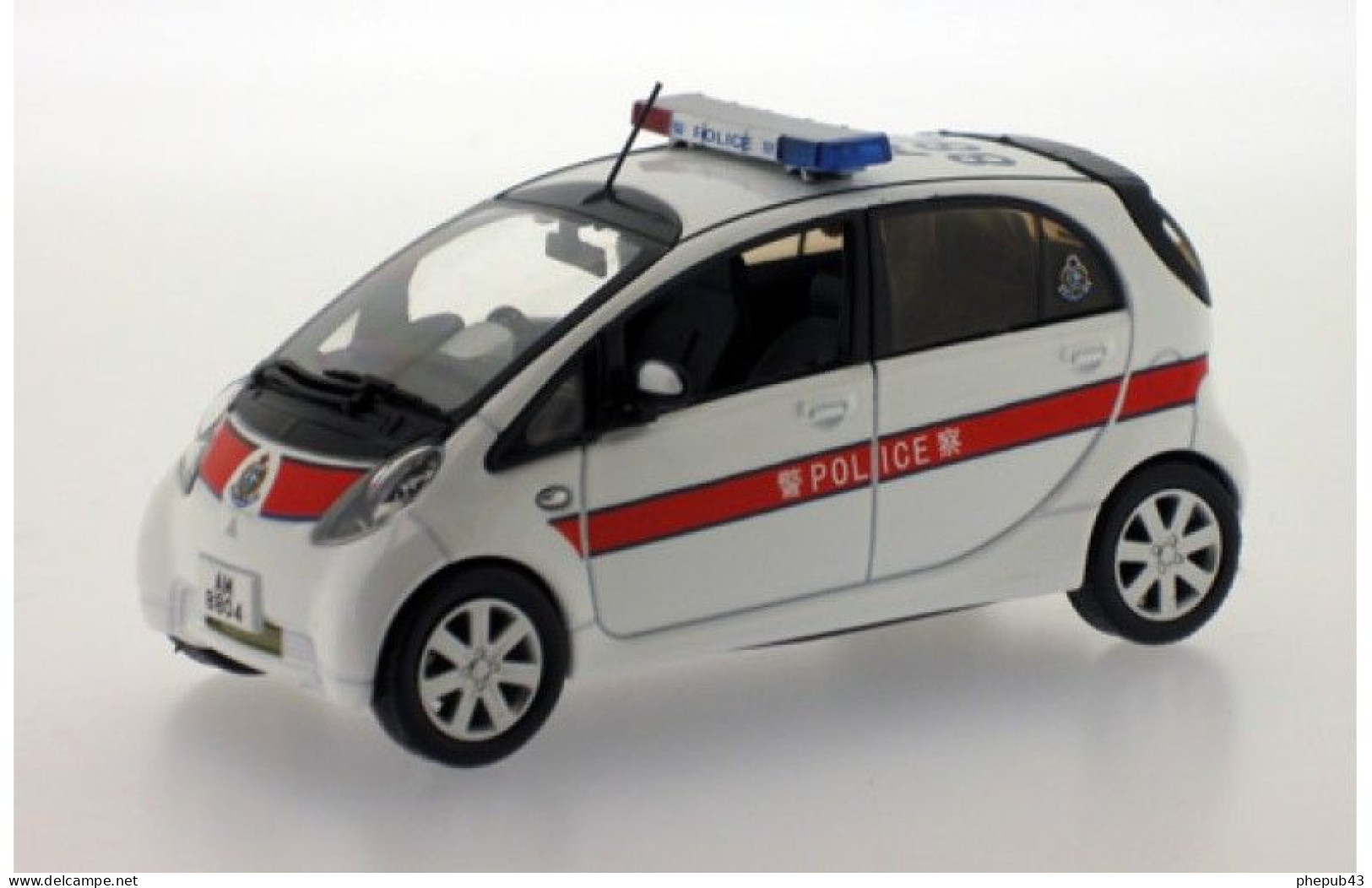 Mitsubishi I-Miev - Hong Kong Police - 2010 - White + Lights - J-Collection - Ixo