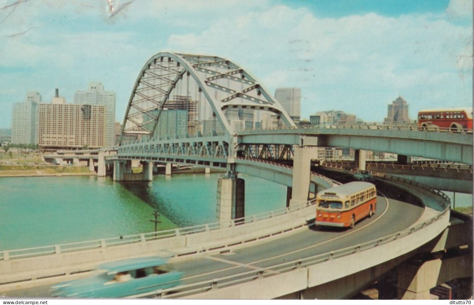 Fort Pitt Bridge - Pittsburgh - Pensylvania - Formato Piccolo Viaggiata – FE390 - Pittsburgh