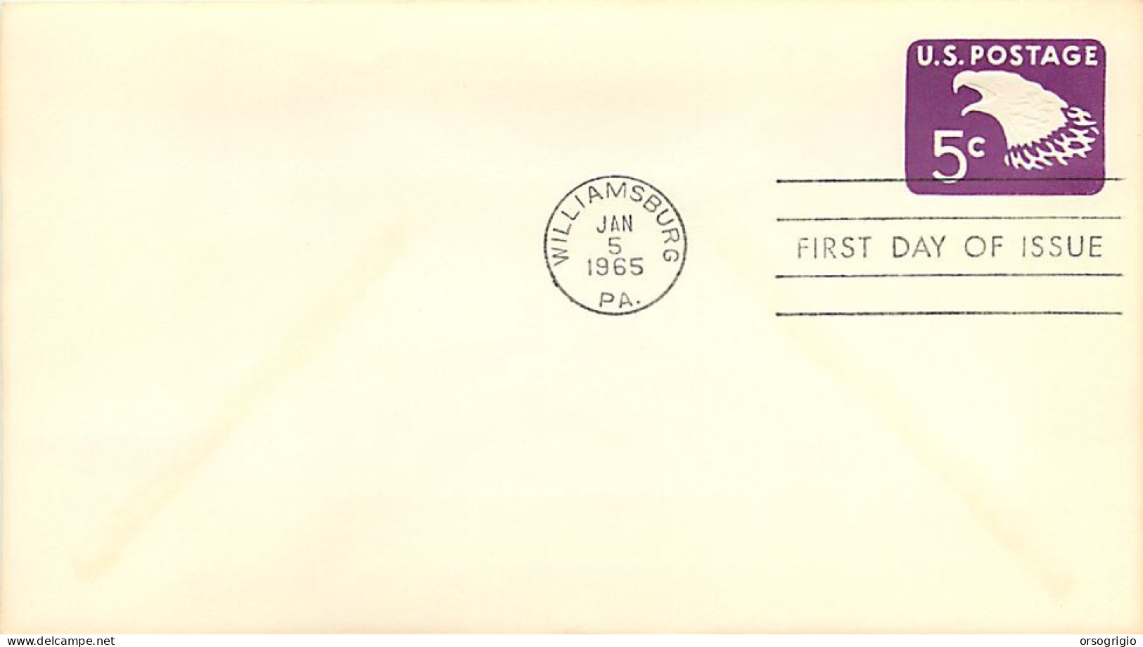 USA - FDC 1965 -  Air Mail  5c. - 1961-80