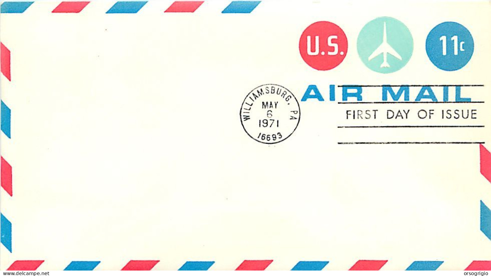 USA - FDC 1971 -  Air Mail    11c. - 1961-80