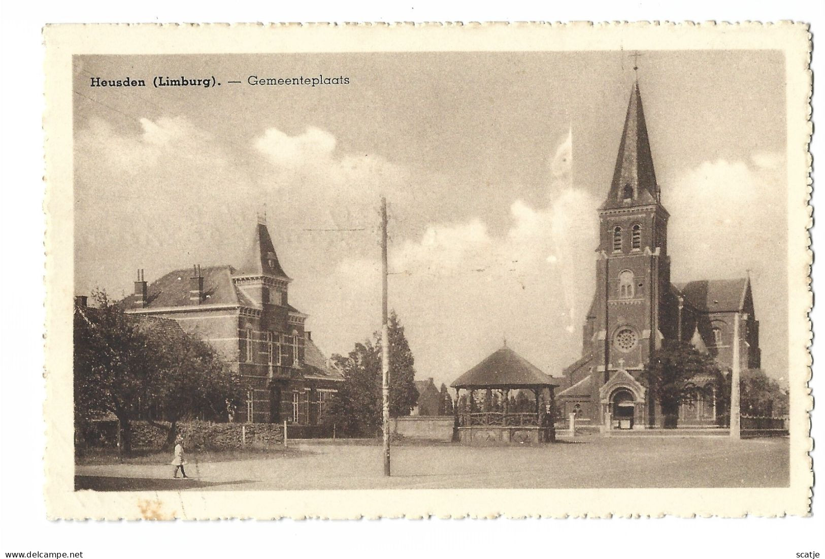 Heusden.   -   (Limburg)   -   Gemeenteplaats.  -    1965    Naar   Moorsel - Heusden-Zolder