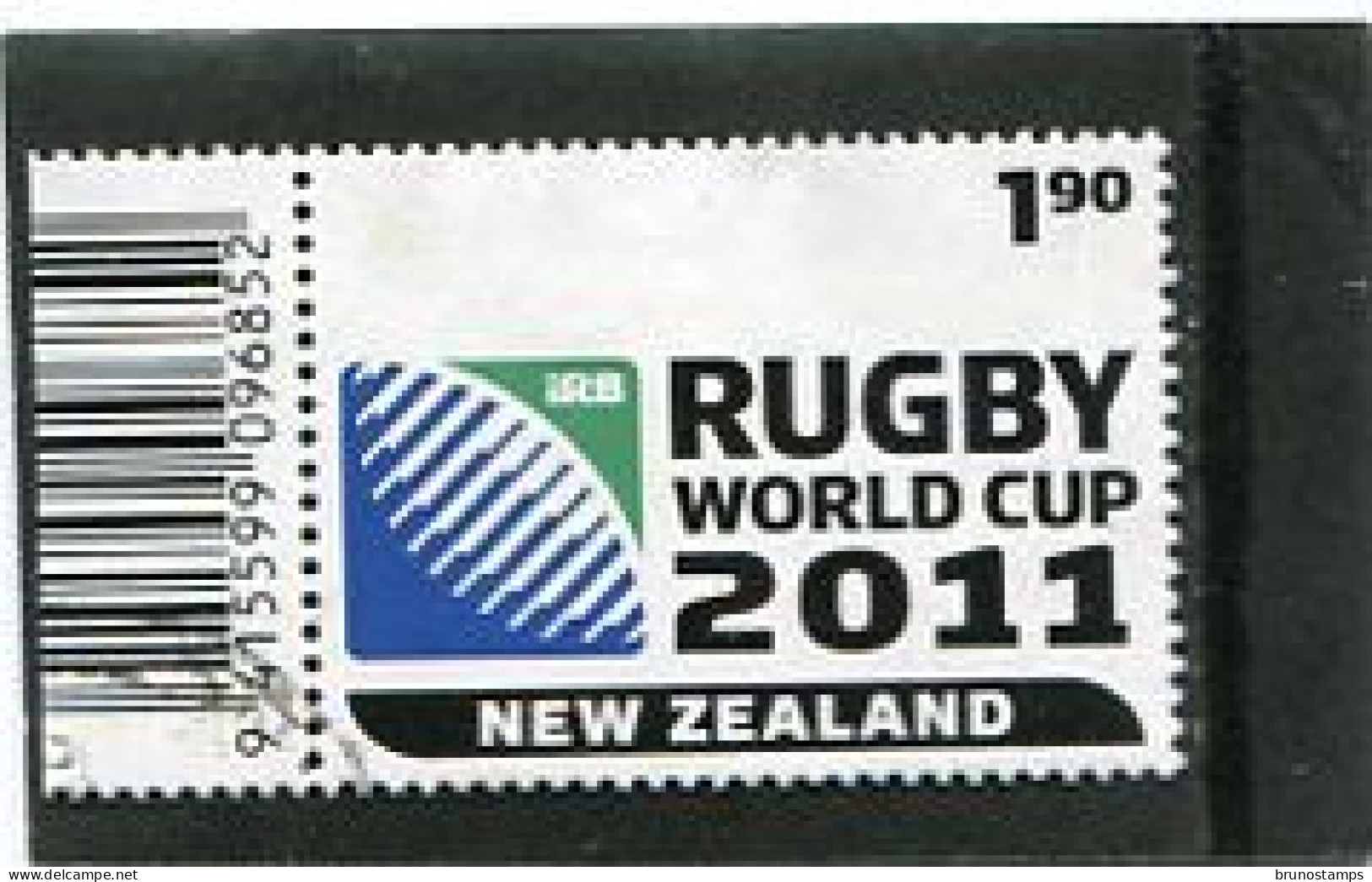 NEW ZEALAND - 2010  1.90$  RUGBY WORLD CUP   FINE  USED - Gebruikt