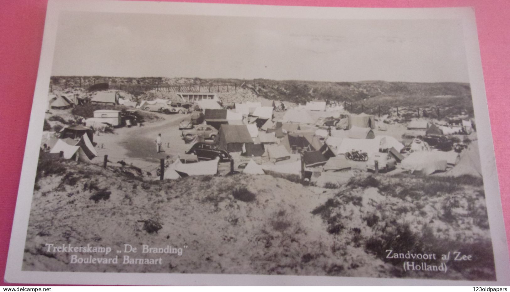 ZANDVOOR Foto Kaart TREKKERSKAMP DE BRANDDING - Zandvoort