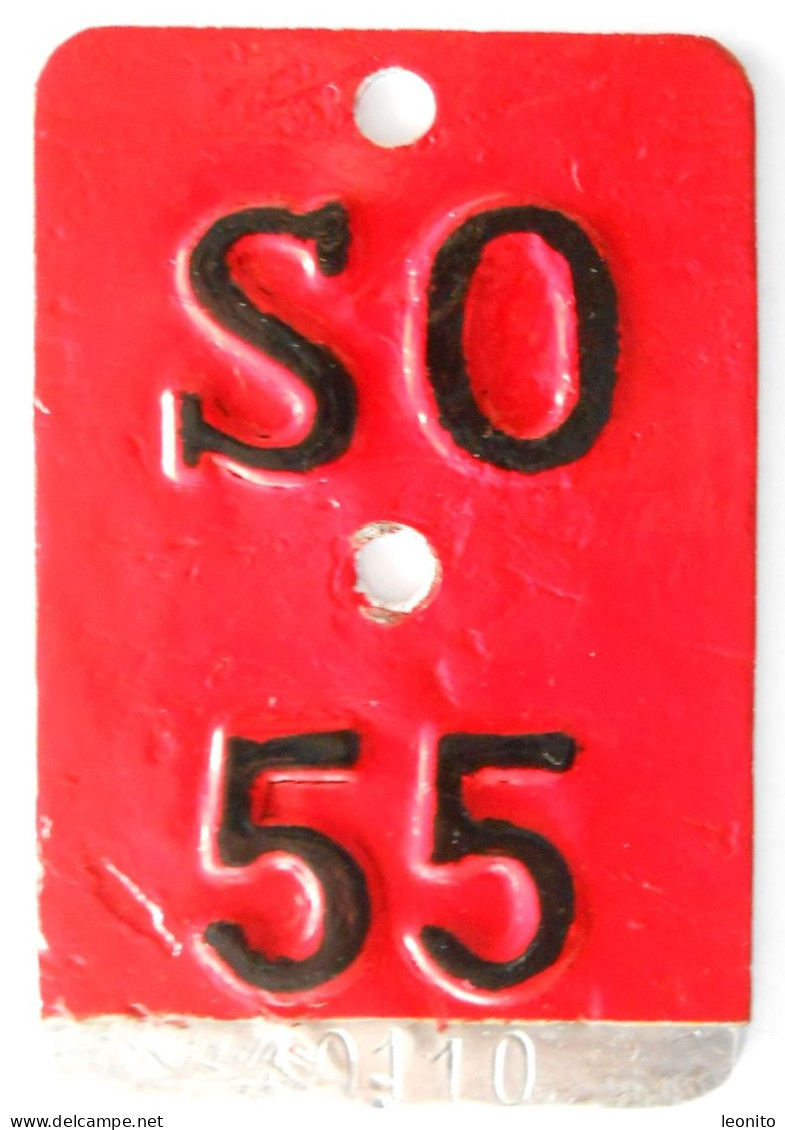 Velonummer Solothurn SO 55 - Placas De Matriculación