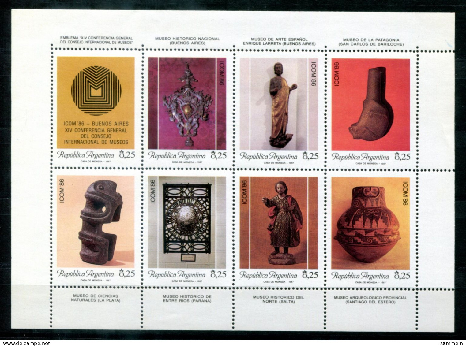 ARGENTINIEN 1862-1869 KB (1) Mnh - Museum, Musée - ARGENTINA / ARGENTINE - Blocs-feuillets