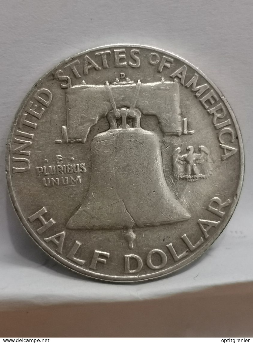 FRANKLIN HALF DOLLAR ARGENT 1959 D DENVER USA / 1/2 DOLLAR SILVER - 1948-1963: Franklin