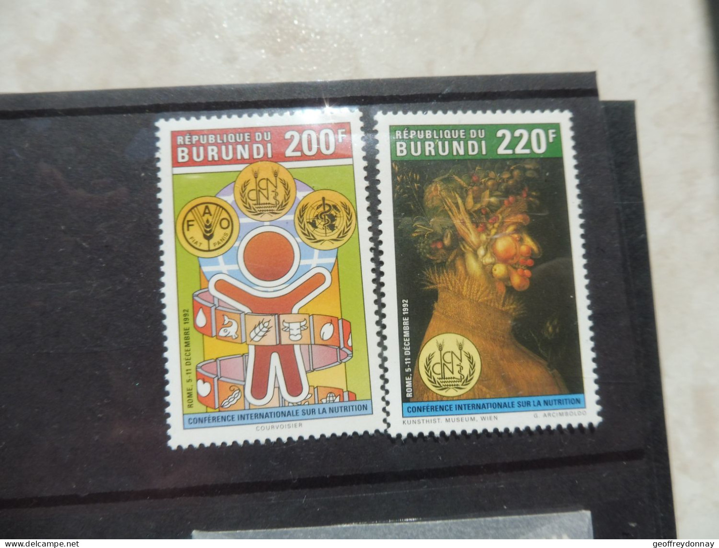 Burundi Serie 1004/1005  Mnh Neuf ** 1992 - Unused Stamps