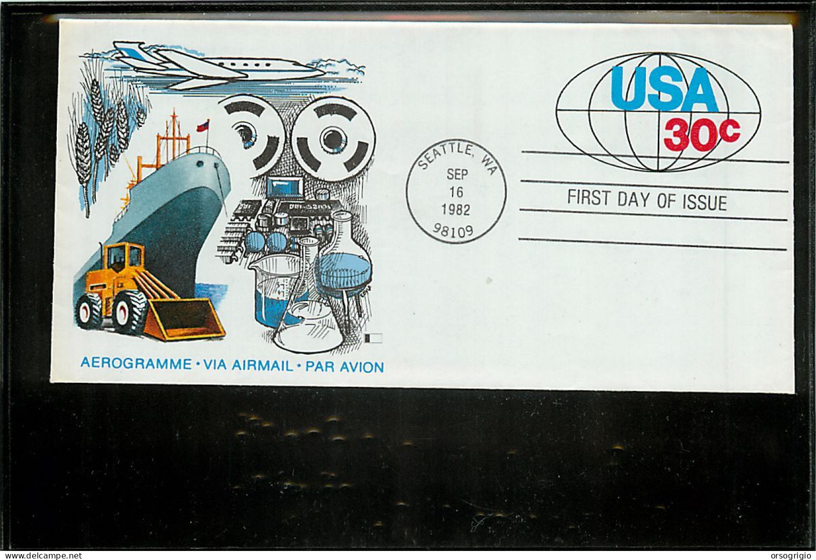 USA  -   Aerogramme - FDC 1982-  30c. - 1981-00