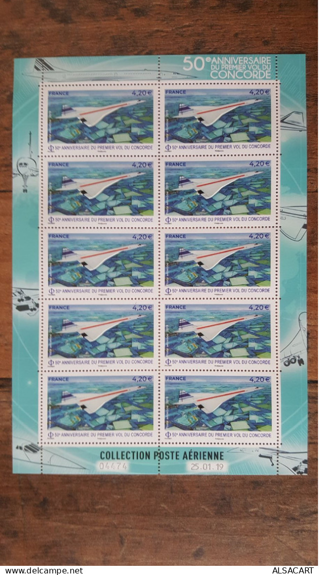 Poste Aérienne Numero 83 Concorde , En Feuillet F83a Cote 140 Euros , - 1960-.... Postfris