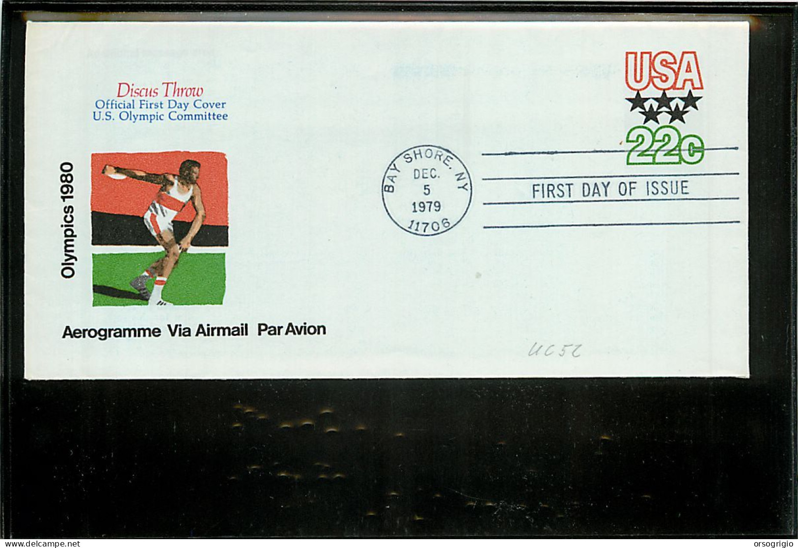 USA  -   Aerogramme - FDC 1979 - 22c. - 1961-80