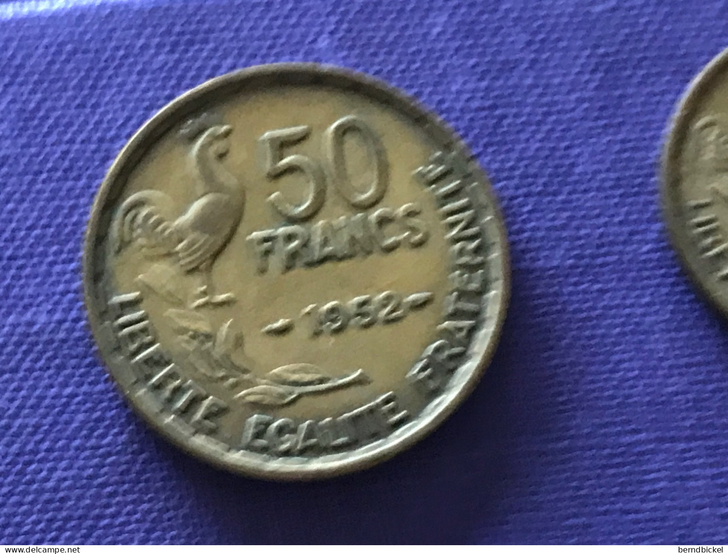 Münze Münzen Umlaufmünze Frankreich 50 Francs 1952 Ohne Münzzeichen - 50 Francs