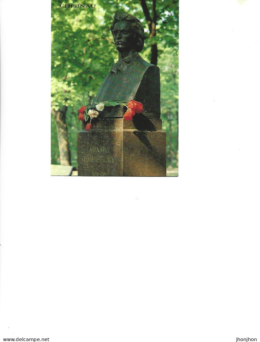 Moldova - Postcard Unused - Chisinau -  Monument To Eminescu In Alley Of Classical Writers - Moldova