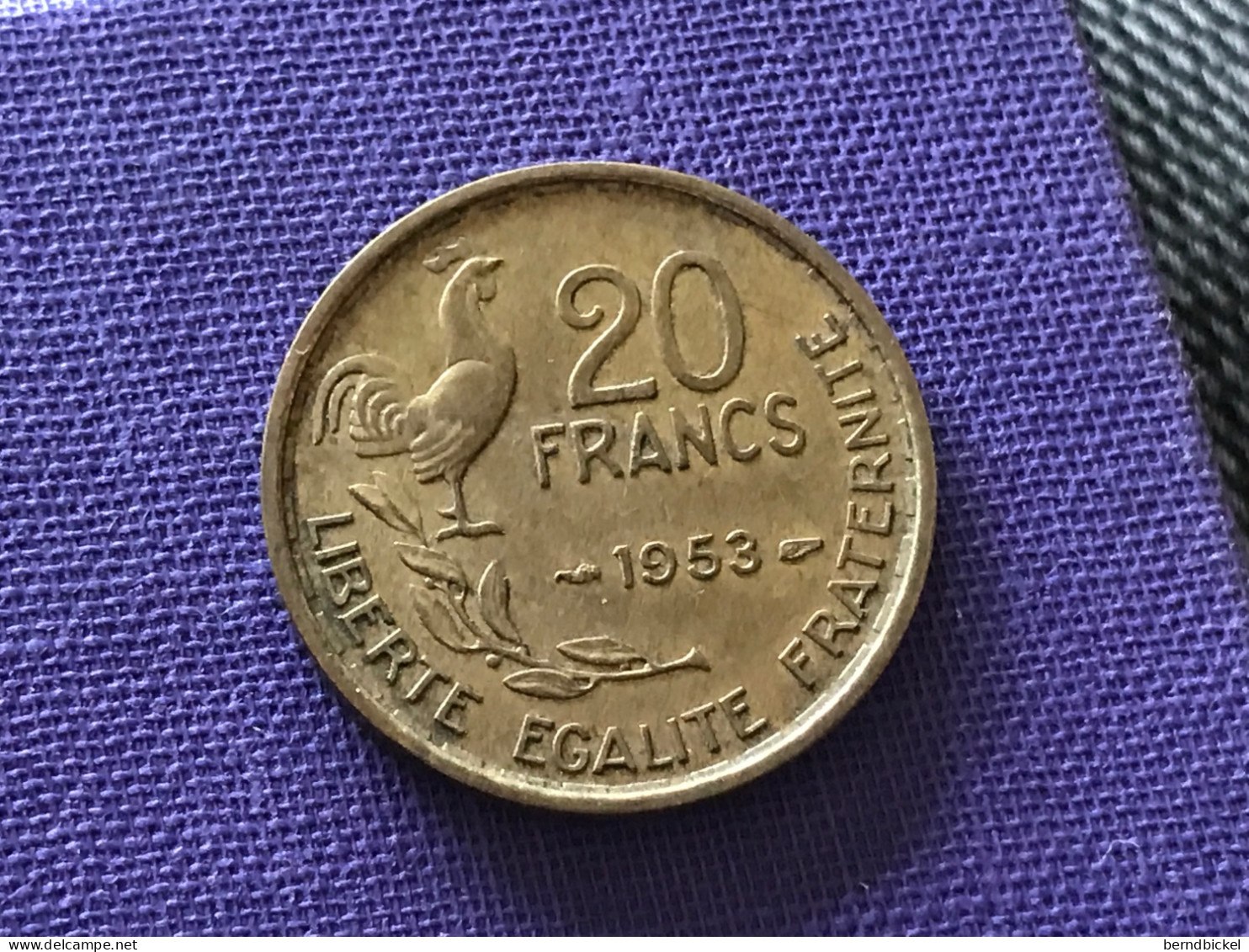 Münze Münzen Umlaufmünze Frankreich 20 Francs 1953 Ohne Münzzeichen - 20 Francs