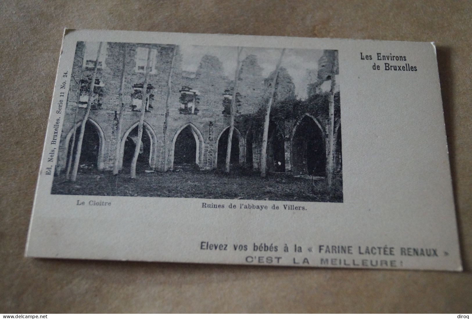 Belle Carte Ancienne, Abbaye De Villers,carte Publicitaire Pour La Farine Lactée - Villers-la-Ville