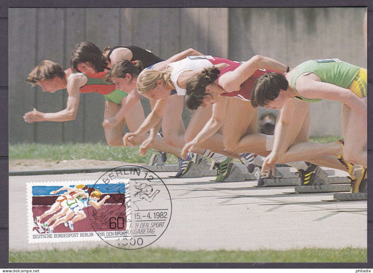 (664) Berlin Maximumkarte 1982 Sporthilfe (MKB-1-26) - Maximum Kaarten