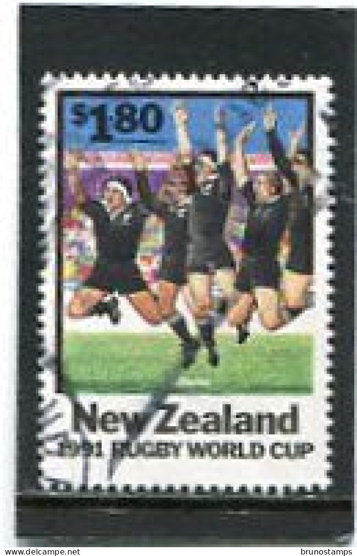 NEW ZEALAND - 1991  1.80$  RUGBY  FINE  USED - Used Stamps