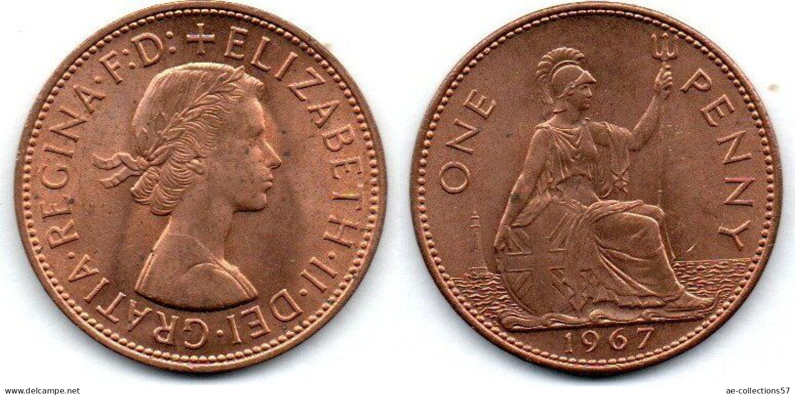 MA 24636 / Grande Bretagne - Great Britain 1 Penny 1967 SPL - C. 1/2 Penny