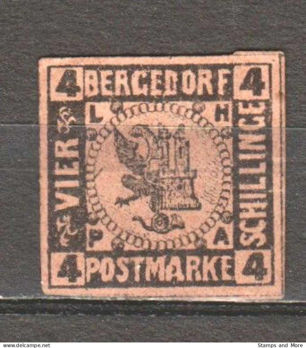 Germany Bergedorf 1861 Mi 6 MH - Bergedorf