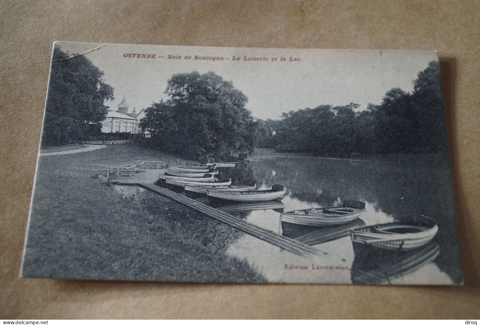 Ostende,bois De Boulogne,la Laiterie Et Le Lac ,belle Carte Ancienne - Oostende