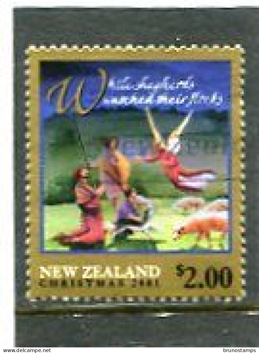 NEW ZEALAND - 2001  2$  CHRISTMAS  FINE  USED - Gebruikt