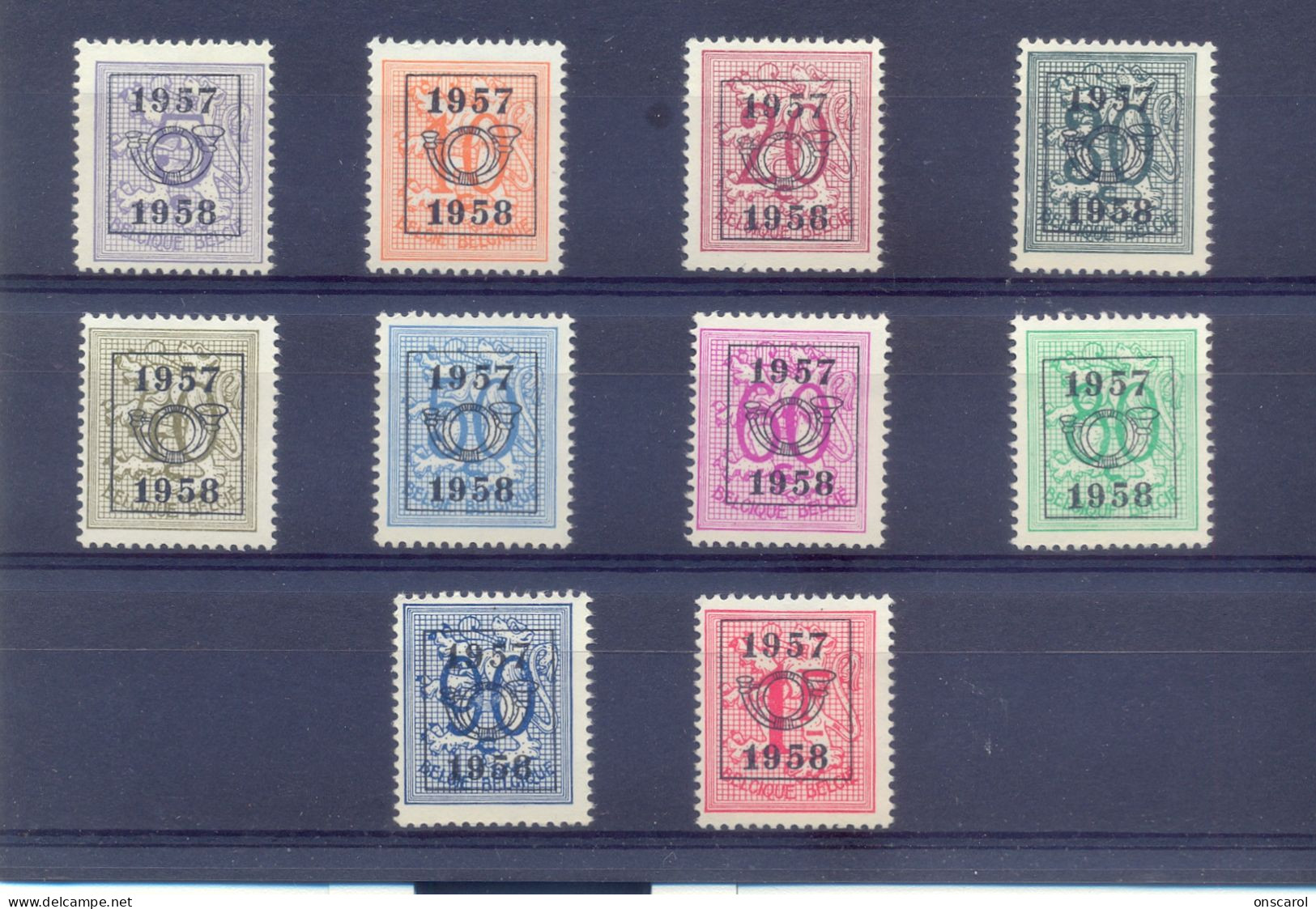 Reeks 50  PRE666/PRE675  Postgaaf ** MNH PRACHTIG - Typo Precancels 1951-80 (Figure On Lion)