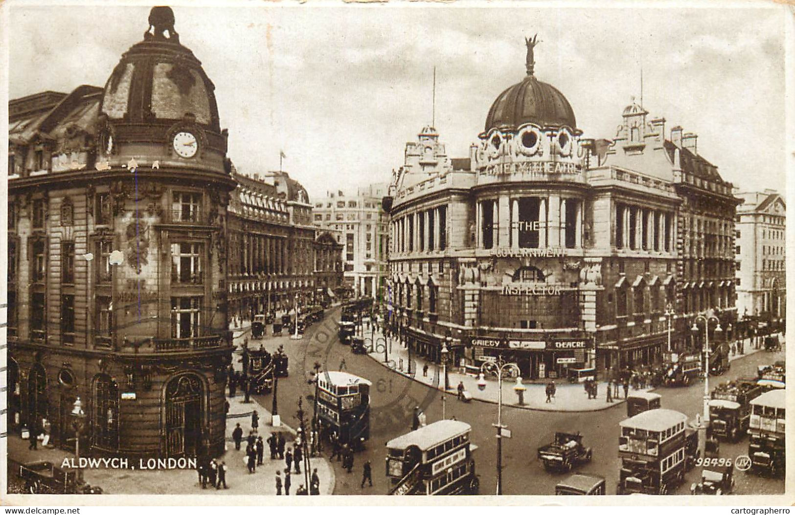 Old London Surface Transport Carriage Cart Bus Double Deck Aldwych - Bus & Autocars