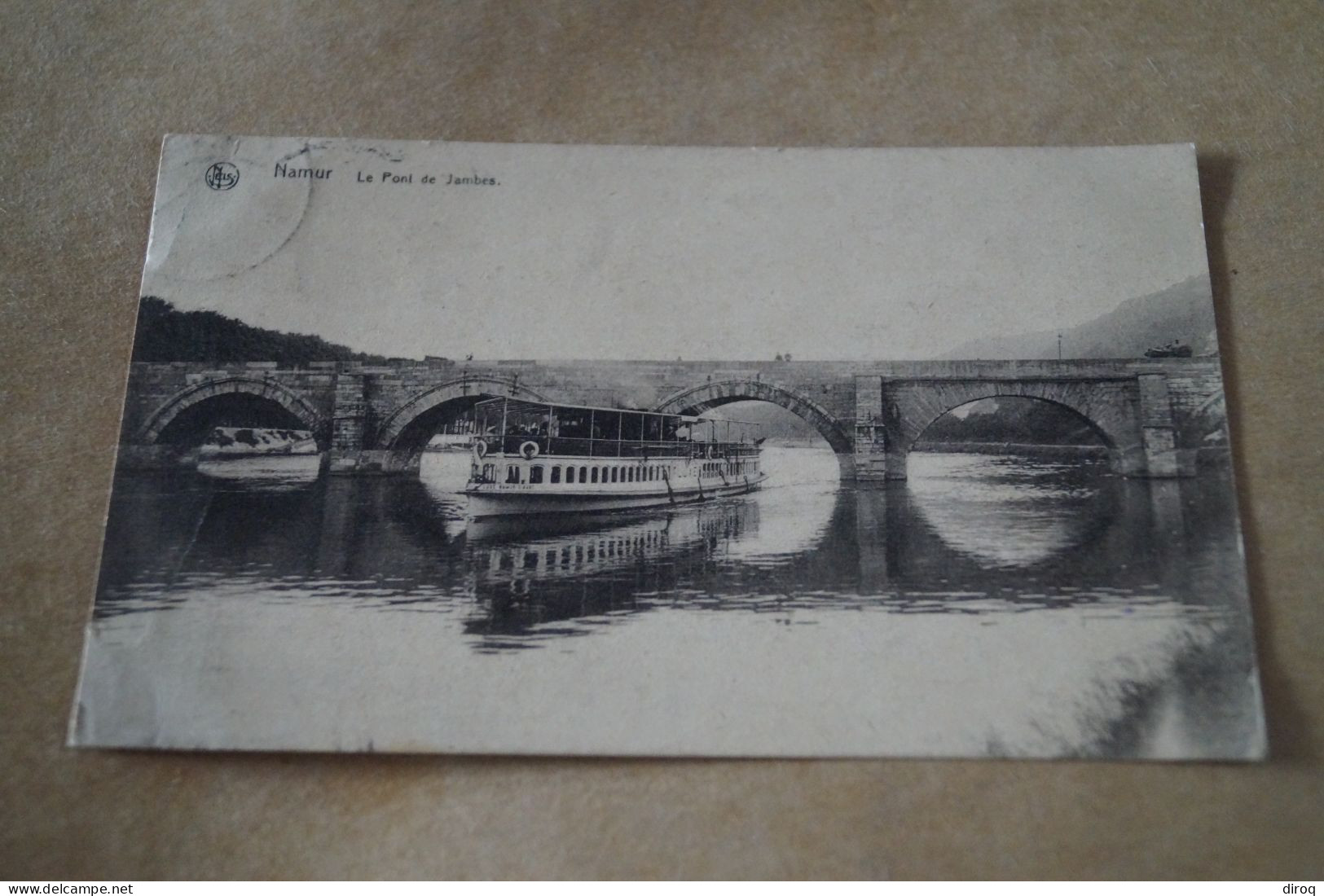 Namur,pont De Jambes Avec Bateau ,belle Carte Ancienne - Namen