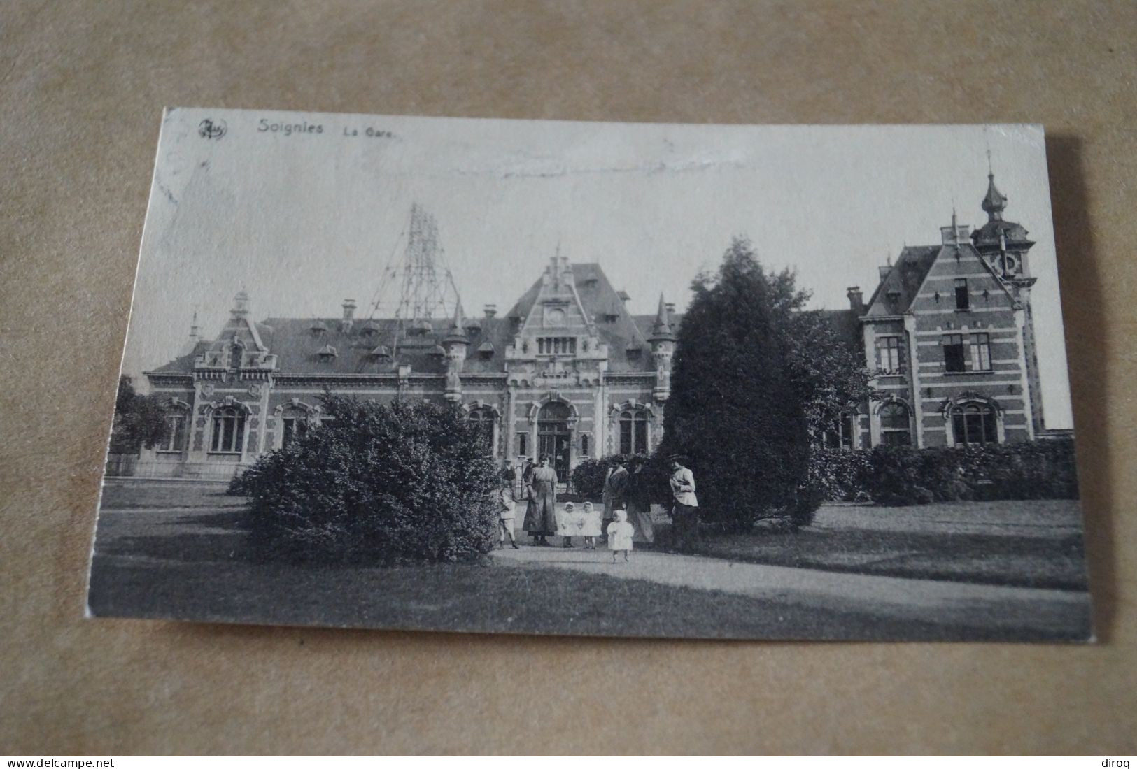 Soignies,1929,la Gare ,belle Carte Ancienne - Soignies