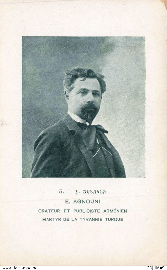 ARMENIE _S21617_ E. Agnouni - Orateur Et Publiciste Arménien - Martyr De La Tyrannie Turque - Armenien