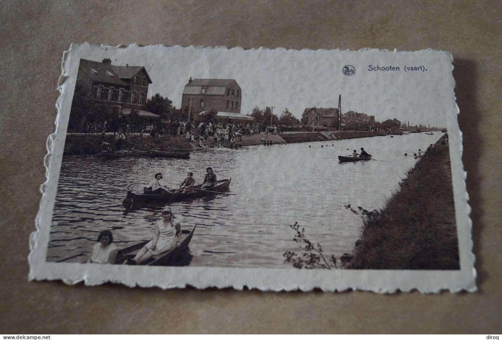 Schooten Vaart ,belle Carte Ancienne - Schoten