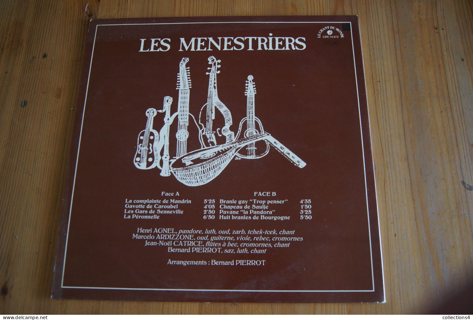 LES MENESTRIERS MANDRIN LP 1978 FOLK MEDIEVAL - Country Et Folk