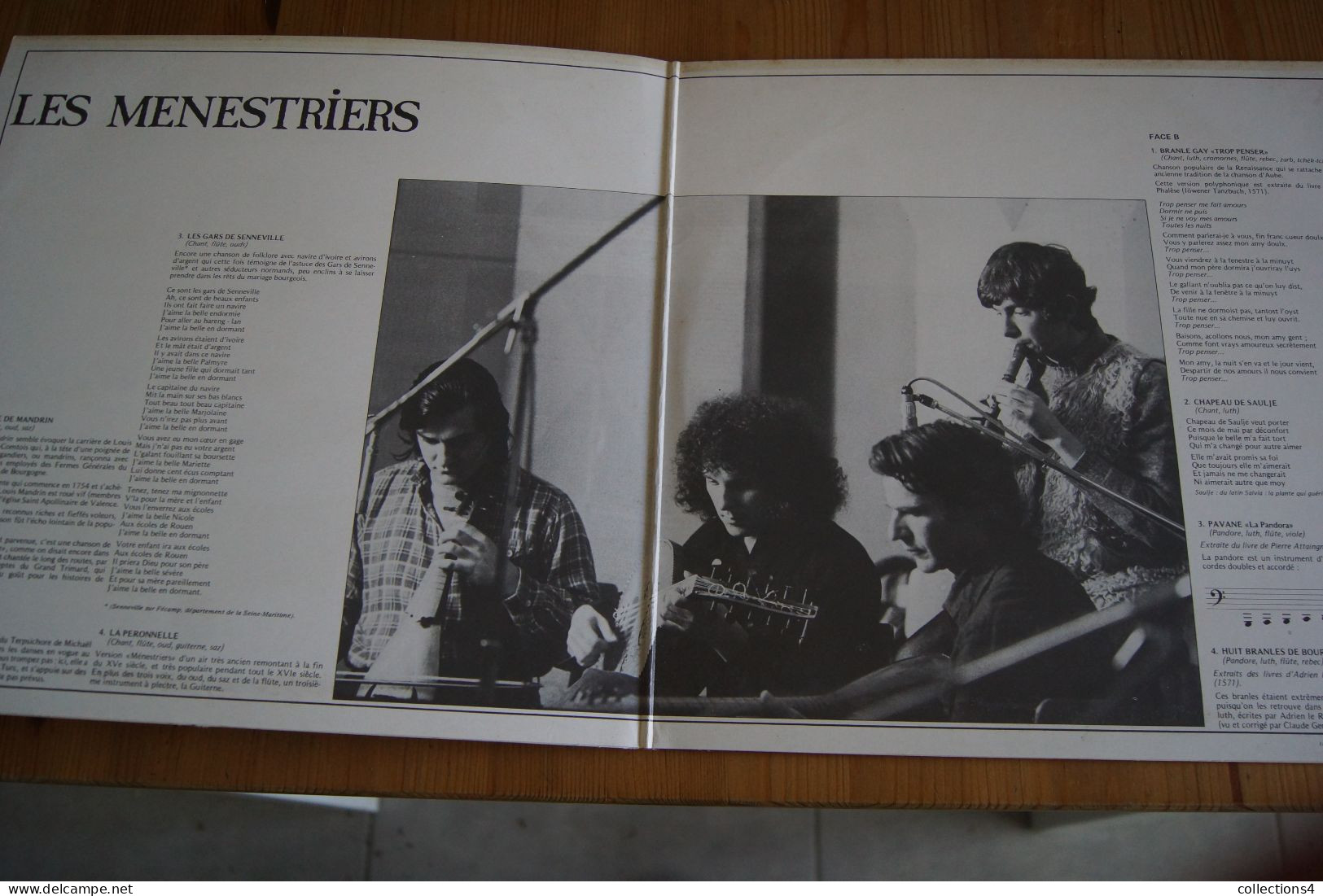LES MENESTRIERS MANDRIN LP 1978 FOLK MEDIEVAL - Country Y Folk